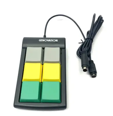 Used Genovation Version 5.21 Programmable Keypad 6-Key Gray, Yellow, Green Keyboards Michigan US | Maverick Industrial Sales #1392463