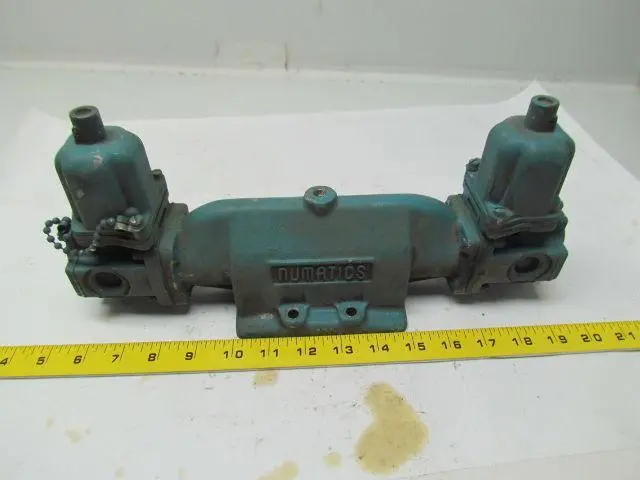 Numatics 6JDSPA 34UL2-3 Valve air double solenoid 120VAC coils