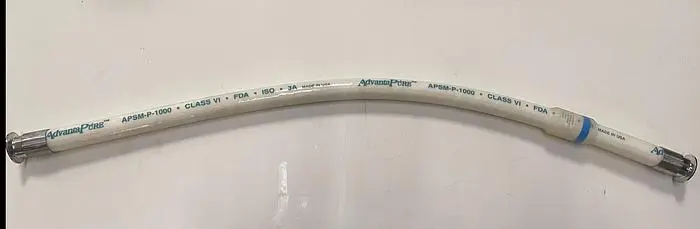 Used ADVANTAPURE APSM-P-1000 2" X 44" FLEXIBLE SILICON HOSE 150PSI Hoses | Equipment Lab #486808
