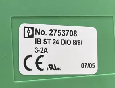 NEW PHOENIX CONTACT 27 53 70 8 INPUT/OUTPUT MODULE IB ST 24 DIO 8/8/3-2A 2753708
