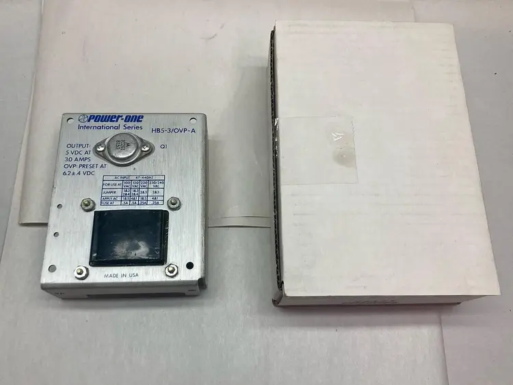 Used POWER ONE HB5-3/OVP-A Miscellaneous Equipment (Electrical & Power) Ohio US | Surplus Asset Holdings #1209420