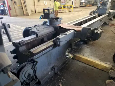 56" x 342" Bertram Engine Lathe with Dual Carriages