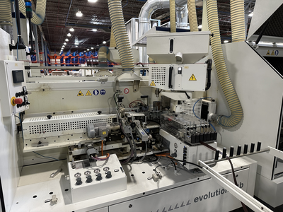 Stefani Evolution SSB Double-Sided Edgebander w/ Mahros Automatic Vacuum Loading & Unloading