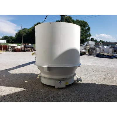 Used 175 cu/ft KISE Air Pad Bin Bottom Receiving Hopper with Fluidizing Bottom