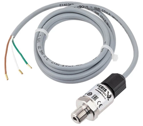 Veris PG05AM Static Pressure Gauge Sensor 316L Stainless Steel Wetted 4 to 20 mA [New]