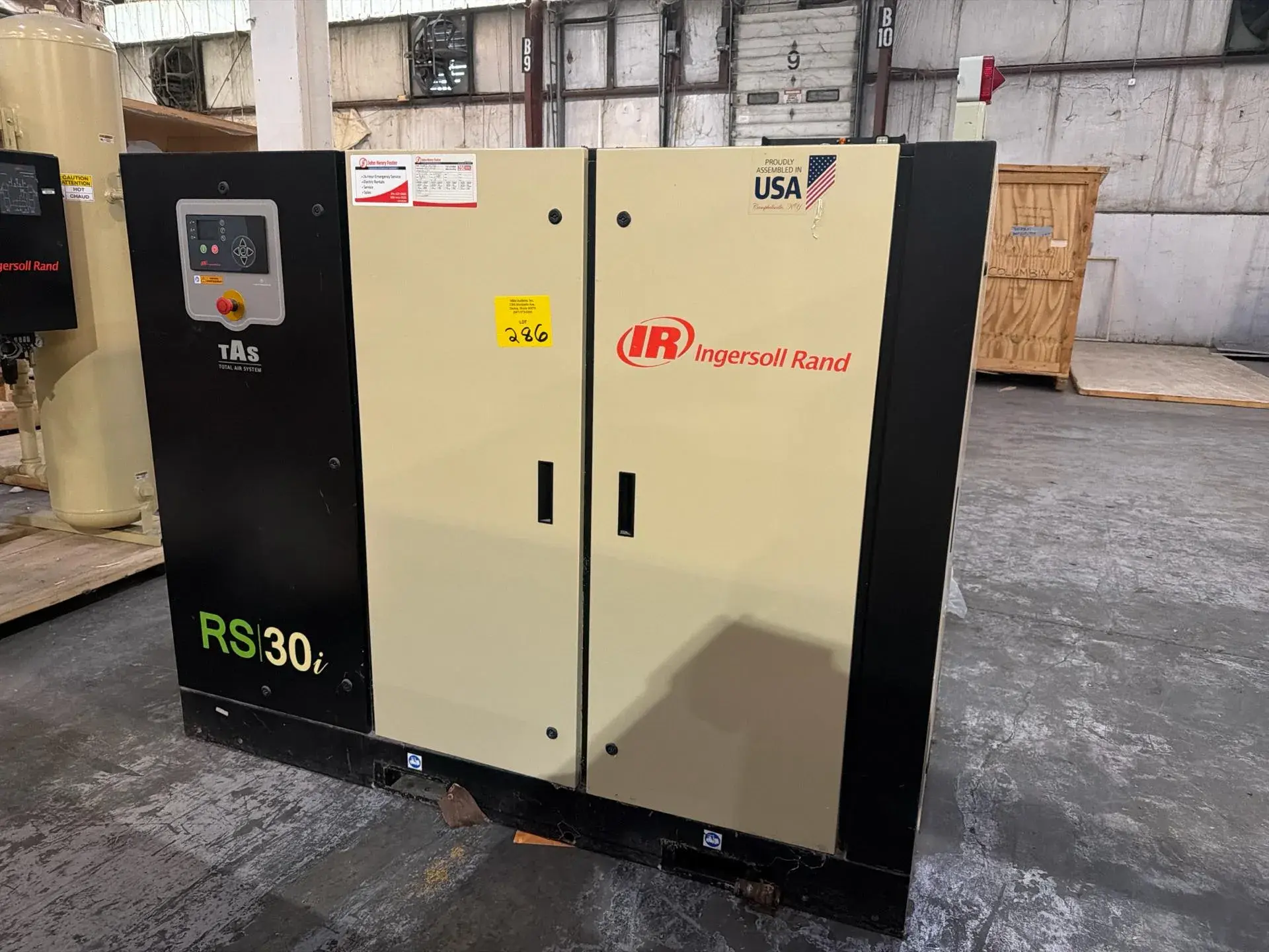 Used INGERSOLL RAND RSRS30i-A118-TAS Rotary Screw & Sliding Vane Air Compressors Illinois US | M&M Equipment Corp. #1389059