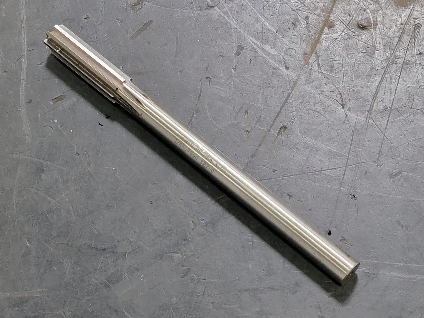 3/4in. x 9-1/2in. Chucking Reamer, 0.750in. Dia. Str. Shank