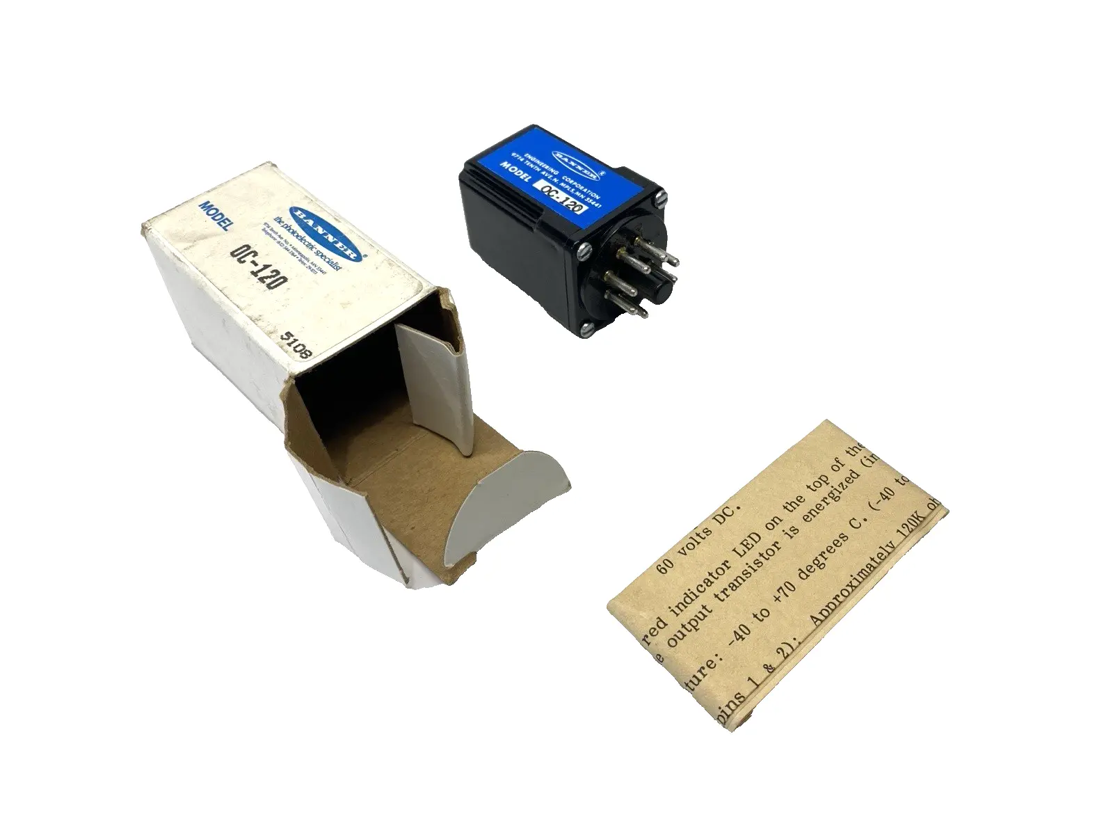 Used Banner Engineering Optical Coupler AC Input Module 120VAC 18822 PLC Input & Output Michigan US | Maverick Industrial Sales #1390577