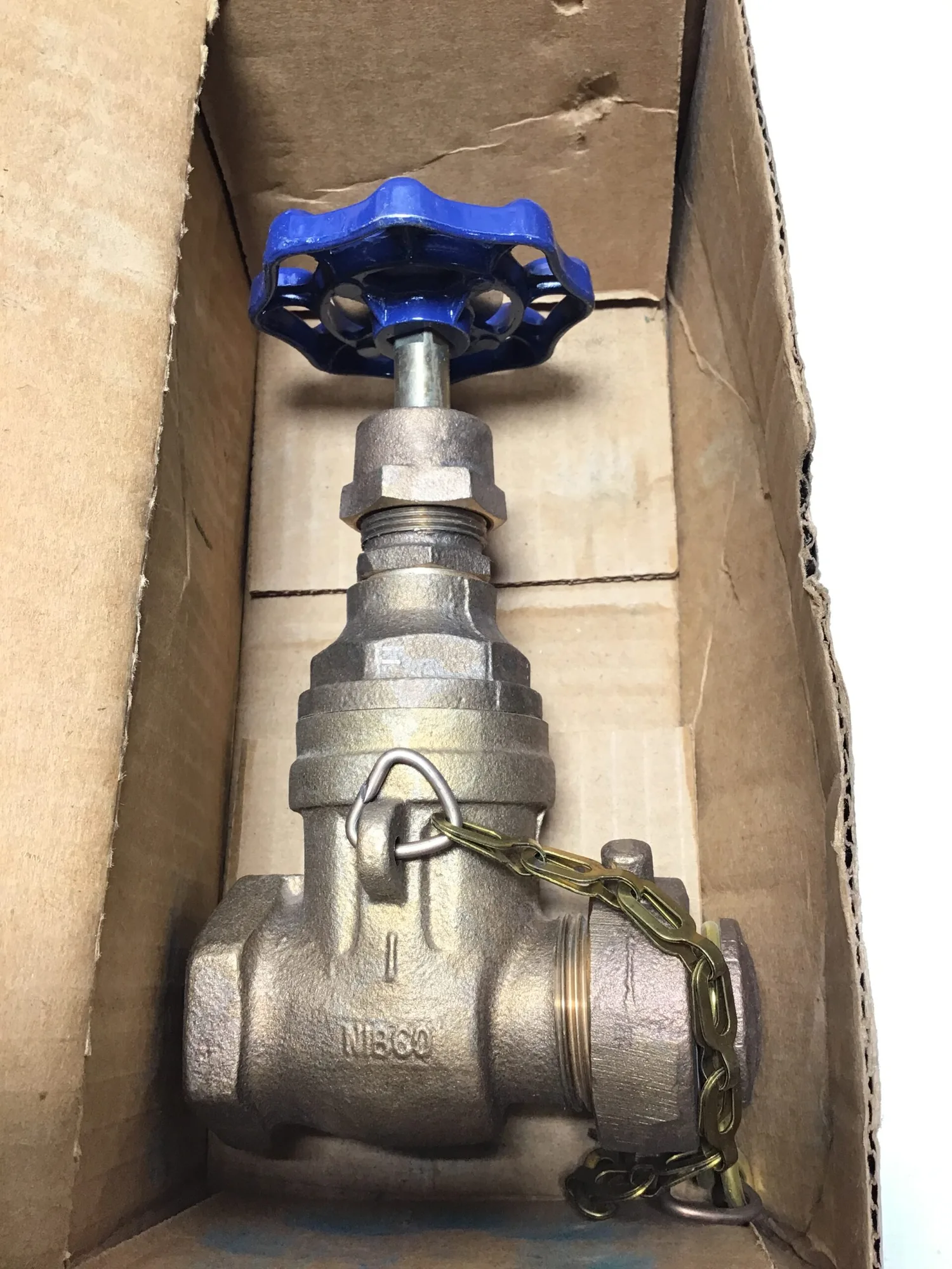 Nibco T-113-HC 1in Bronze Gate Valve, Thread x Hose Thread 039923616593