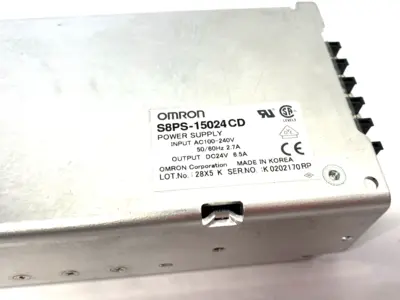 Used Omron Power Supply Unit 100-240VAC 2.7/6.5A MISSING TERM. SCREW DIN Rail Power Supplies Michigan US | Maverick Industrial Sales #1401867