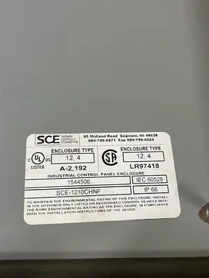 USED SCE SCE 12,4 (12”LONG 10” WIDE 5” DEPTH)