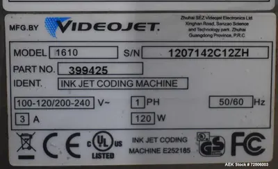 USED VIDEO JET 1610