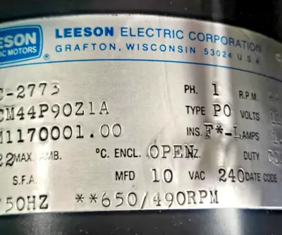 Leeson Electric CM44P90Z1A M1170001.00 MOTOR Gear