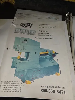 PIRANHA PII-140 Ironworkers | CNCsurplus (8)