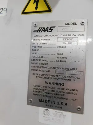 2000 HAAS VF-4APC Vertical Machining Centers | Ditter Industries Inc. (6)