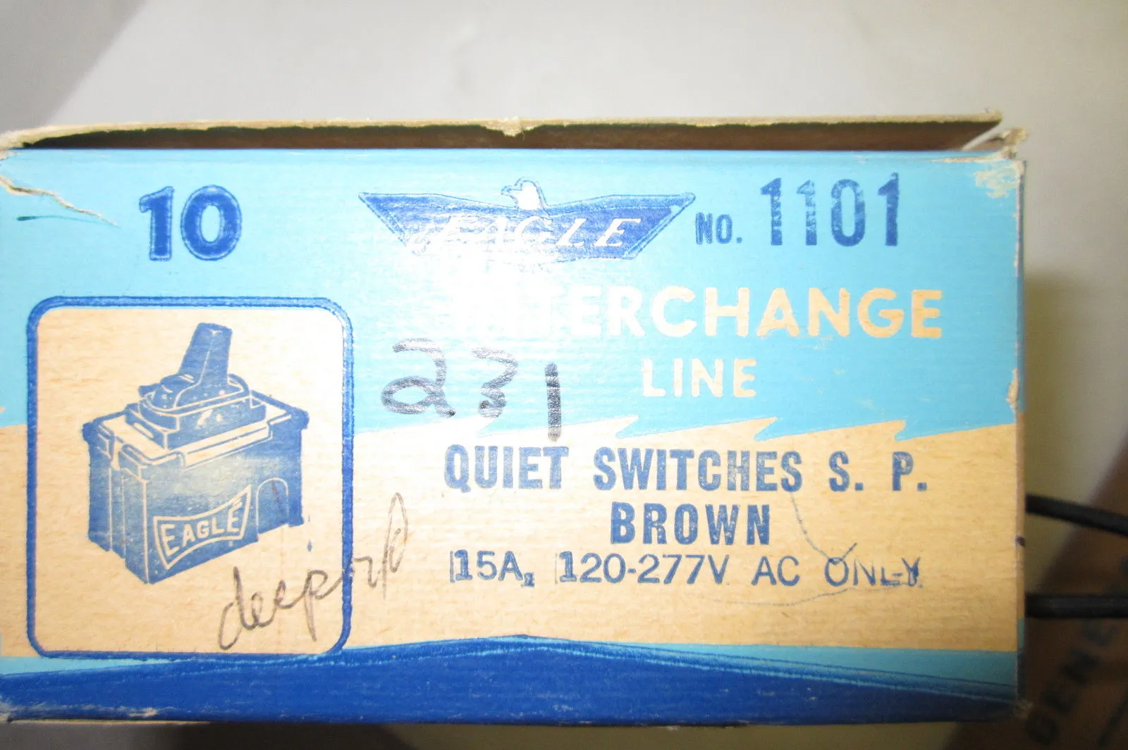 NEW EAGLE 1101 QUIET SWITCHES BOX OF 10