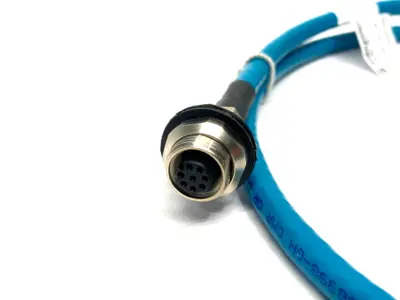 USED LUMBERG ETHERNET CORDSET M12 8-PIN TO RJ45