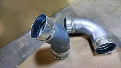 NEW US DUCT 12" ROLLED LIP 5' PIPE