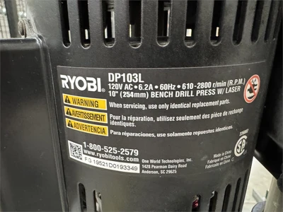 Used RYOBI DP103L Drill Press (Woodworking) Florida US | MachineryMax #1462131
