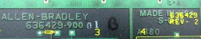 USED ALLEN BRADLEY 636429-900 PROCESSOR BOARD 636429-900-01 636429-2 636429