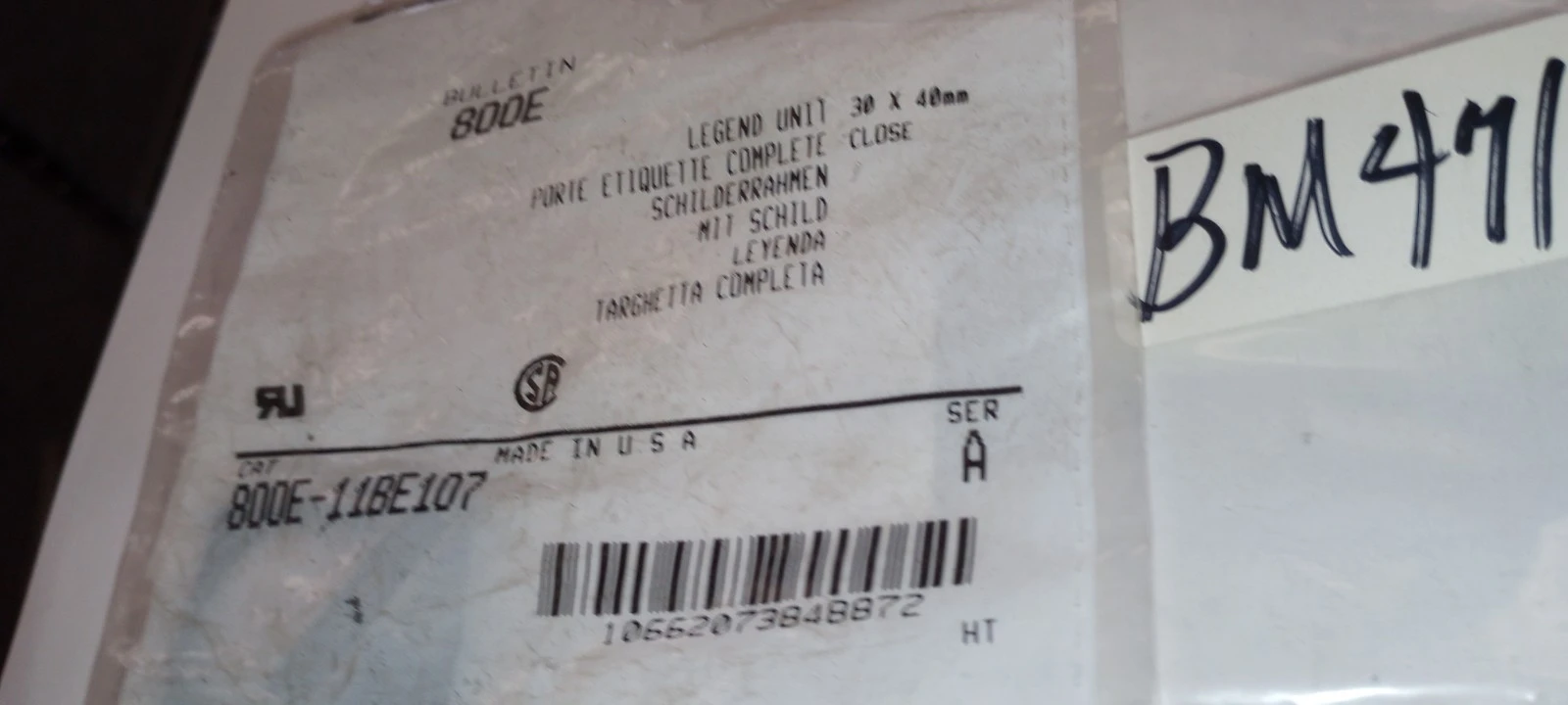 New | in-Stock Allen Bradley 800E-34BE208 Relays & Switches Arizona US | ASSET CONVERSION SPECIALISTS, INC. #1340085