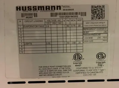 12-0082 Hussmann 14 Foot 4 Piece Deli Island