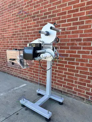 USED SATO S86 EX PRINT ENGINE W/ AL TECH ALCODE PRINT AND APPLY LABELLING MACHINE