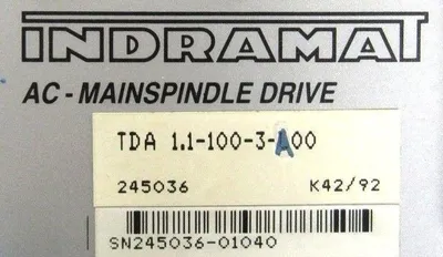 USED INDRAMAT TDA1.1-100-3-A00 DRIVE TDA111003A00 245036-01040