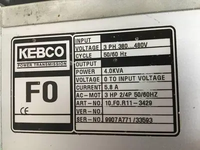 USED KEBCO 10.F0.R11-3429