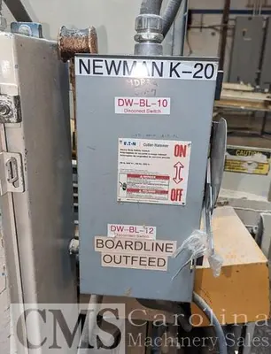 USED NEWMAN K-20 TRIM SAW WITH INFEED DECK