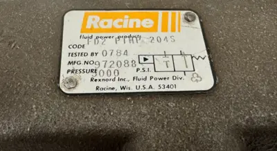 NEW RACINE FD2-PTHP-204S HYDRAULIC SOLENOID VALVE 972088 FD2PTHP204S