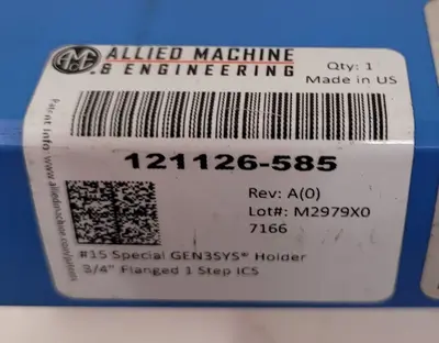 Used ALLIED MACHINE AND ENGINEERING 121126-585 SPECIAL HOLDER Misc Industrial Equipment Kentucky US | Aucto #687804