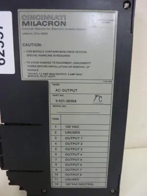 USED CINCINNATI MILACRON 3-531-3839A