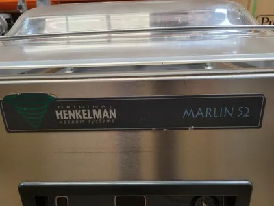 Used Henkelman Marlin 52 Chamber Vacuum Machine, 3 Phase, 208V.