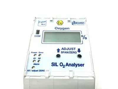 USED NTRON GAS MEASUREMENT SIL-O2-ANALYSER PROCESS GAS ANALYSER UNIT SILO2