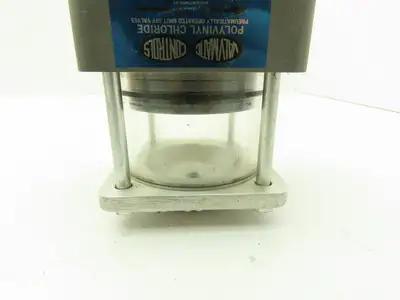 Valvmatic EE125V 1 1/4" Shutoff Valve Double Action Pneumatic Powered PVC