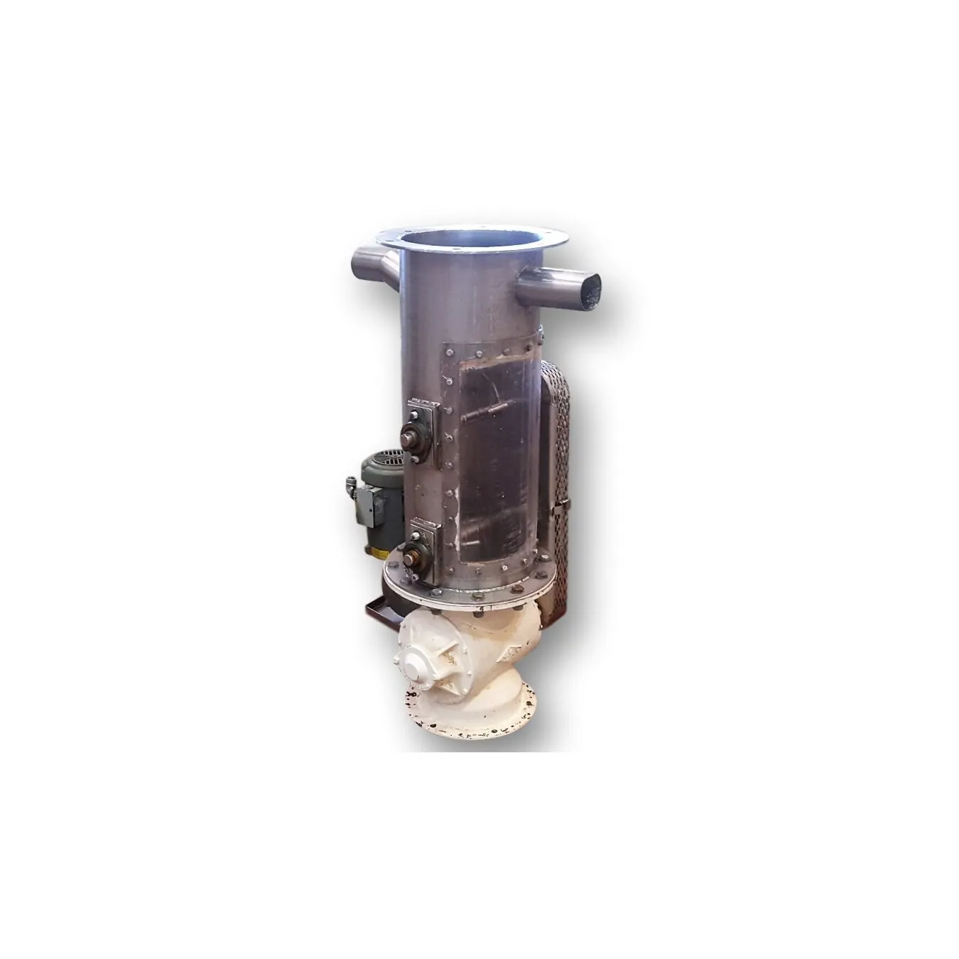 Rotary Air Lock, W/ Dual Shaft Agitated Hopper