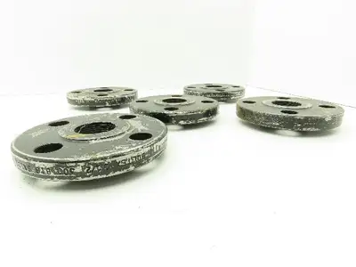 Boltex Class 300 Threaded Flange 1-1/2" NPT 4-Bolt Raised Face  LOT OF 5