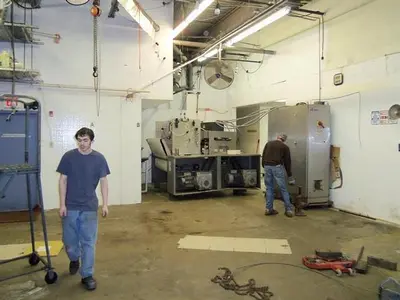 APV 48" TWO ROLL EXTRUDER WITH ULTRASONIC GUILLOTINE CUTTER