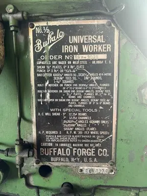 BUFFALO 1/2 Ironworker | Mohawk Machinery (6)