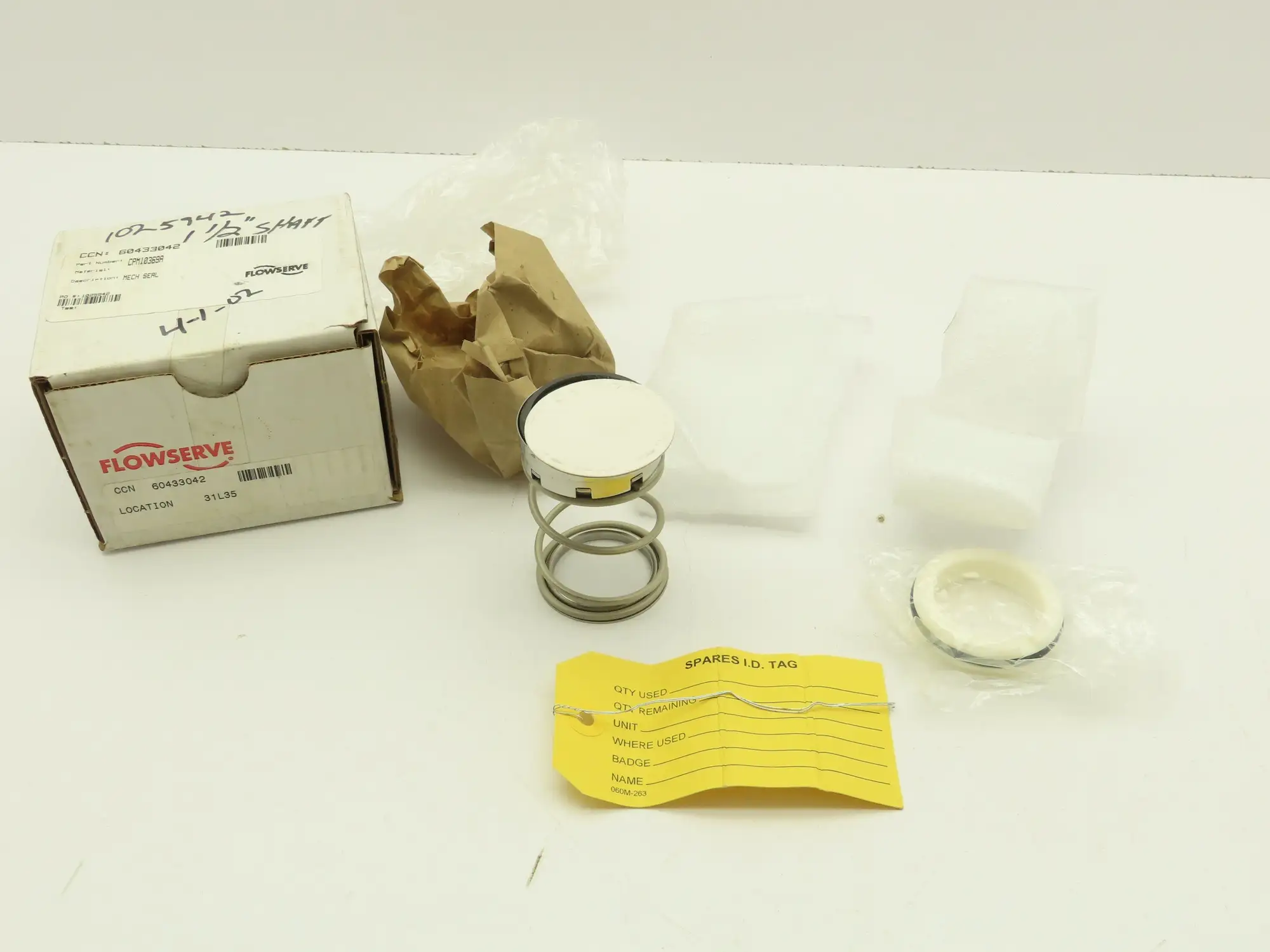 Flowserve CPM-10369A Pac-Seal 1-1/2" Mechanical Seal 395V