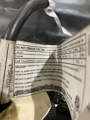 USED POWERBLANKET 550 GALLON IBC TOTE BLANKET LOT OF 2 BLANKETS (1 CONTROLLER)