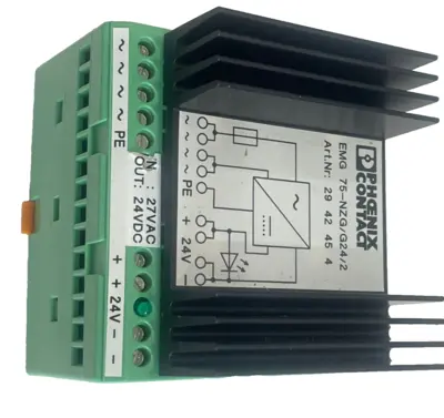 NEW PHOENIX CONTACT EMG-75-NZG-G24-2 VOLTAGE REGULATOR 2942454 EMG75NZGG242