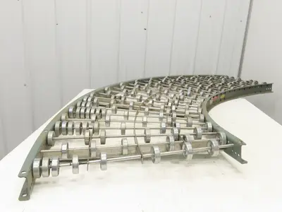 Hytrol 24"x 90 Deg Skatewheel Conveyor Section 22"BF Steel Gravity Roller