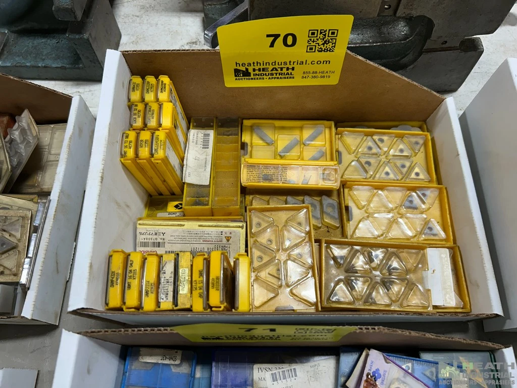 Used _UNKNOWN_ LARGE QUANTITY OF ASSORTED CARBIDE INSERTS Carbide Inserts Illinois US | Heath Industrial Auction Services #1549642