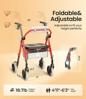 Vocic Z11 Rollator Walker