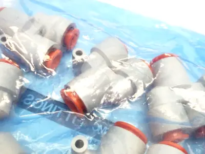 KQ2U11-13 | SMC  Y-Branch Pneumatic Fitting, Double 3/8" OD x Single 1/2" OD 10PK - New