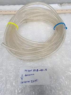 TYGON HOSE S3 B-44-3 1/8" DIAMETER LENGTH 27FT