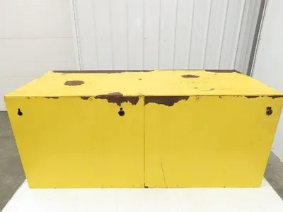 Justrite 25801 Yellow Flammable Safety Cabinet 12 Gallon Liquid Piggyback
