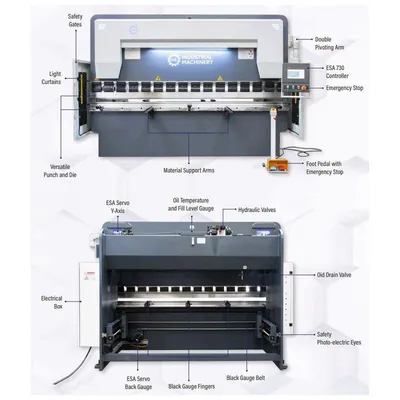 New | in-Stock US INDUSTRIAL USHB22-4C Press Brakes Florida US | Sierra Victor Machinery #262713